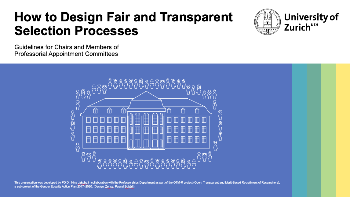 How to Design Fair and Transparent Selection Processes